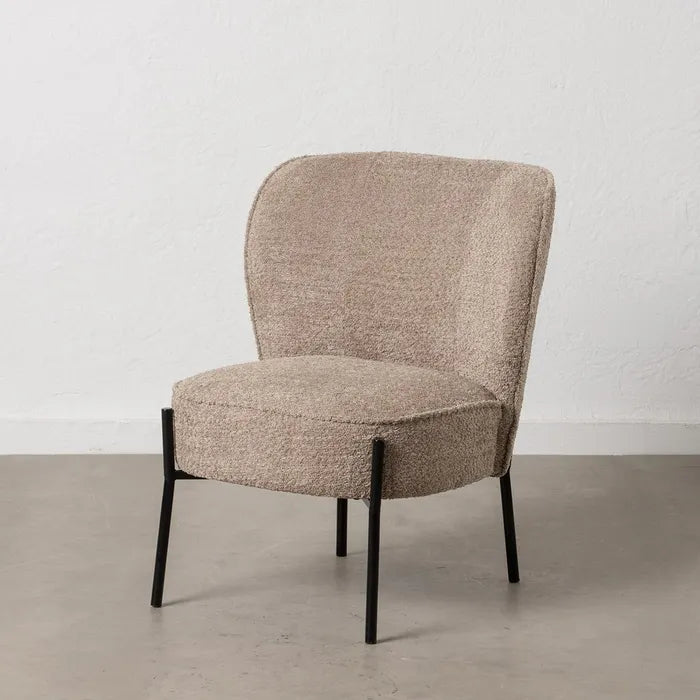 Sillón tejido taupe