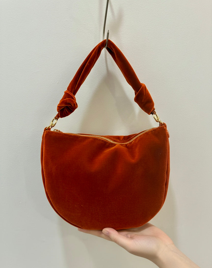 Bolso terciopelo mediano