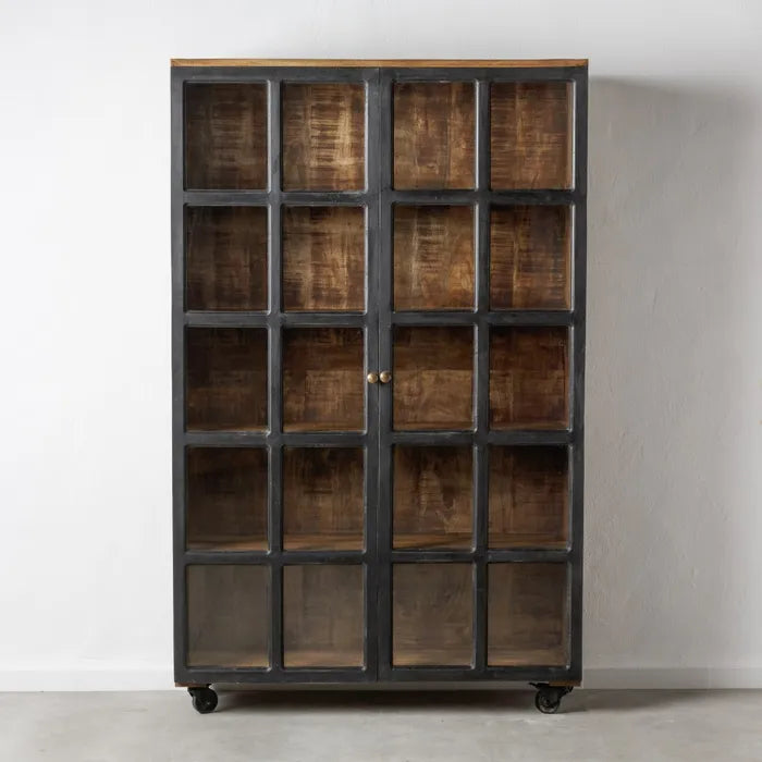 Vitrina madera y metal