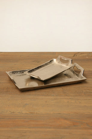 Bandeja rectangular aluminio