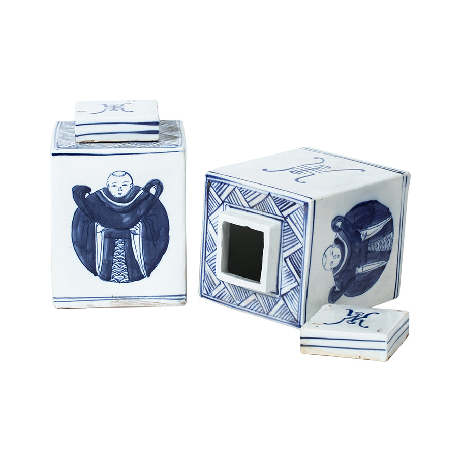 Cerámica con motivos y tapa