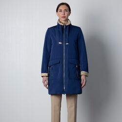 Parka poliester reversible