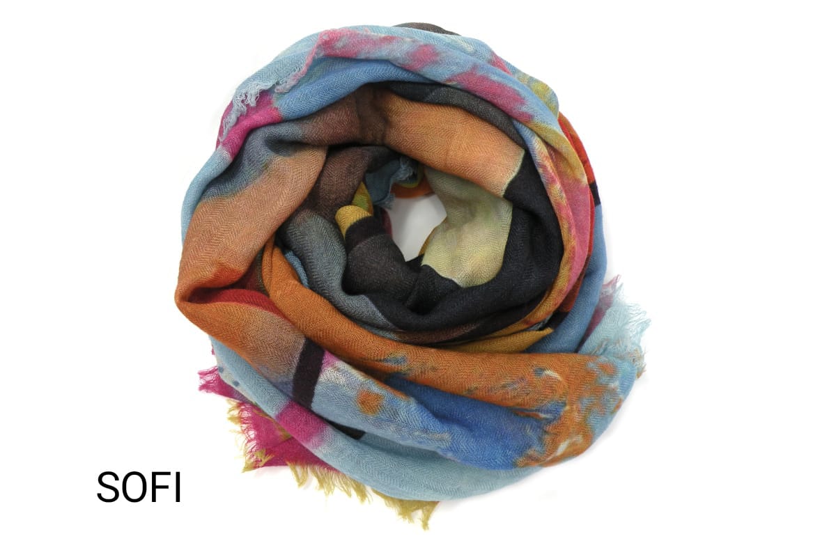 Foulard lana fría y modal