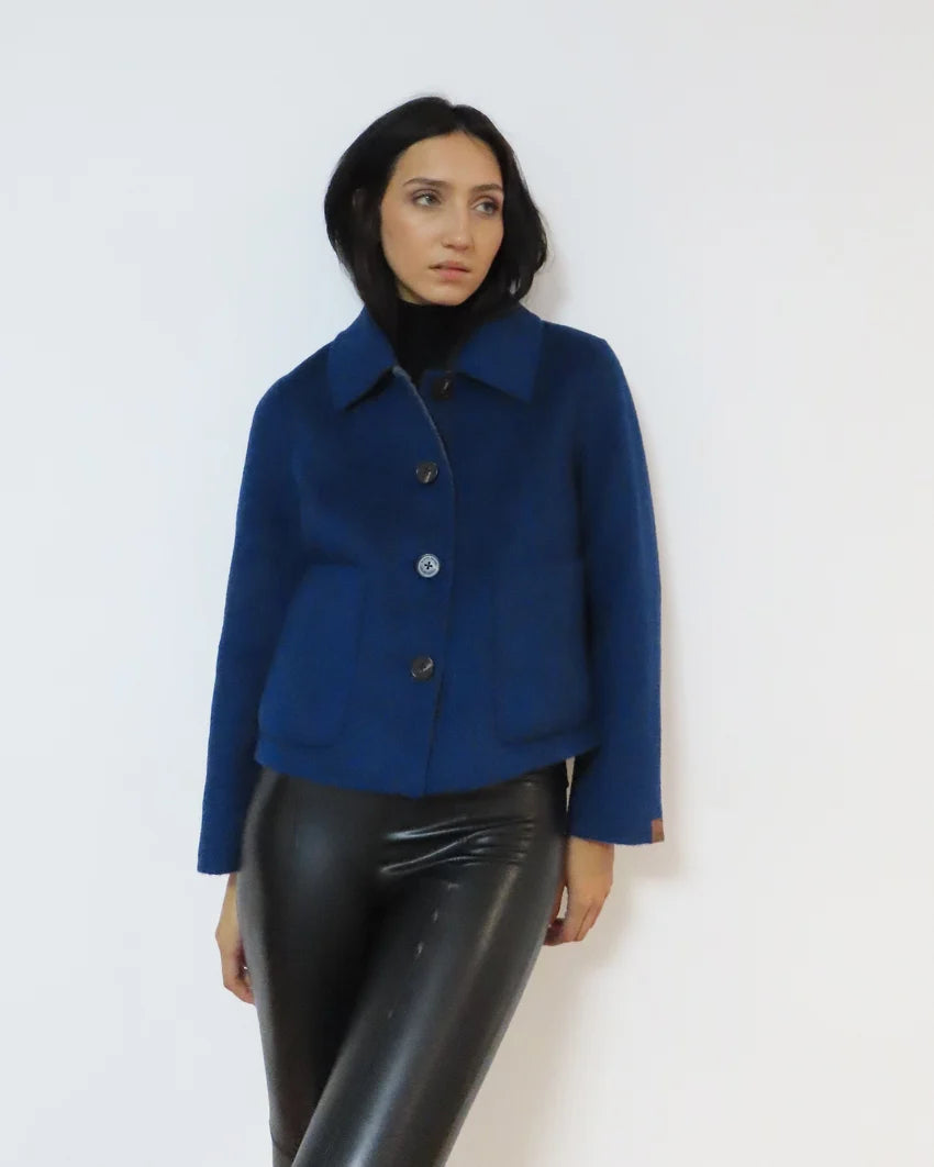 Chaqueta recta reversible