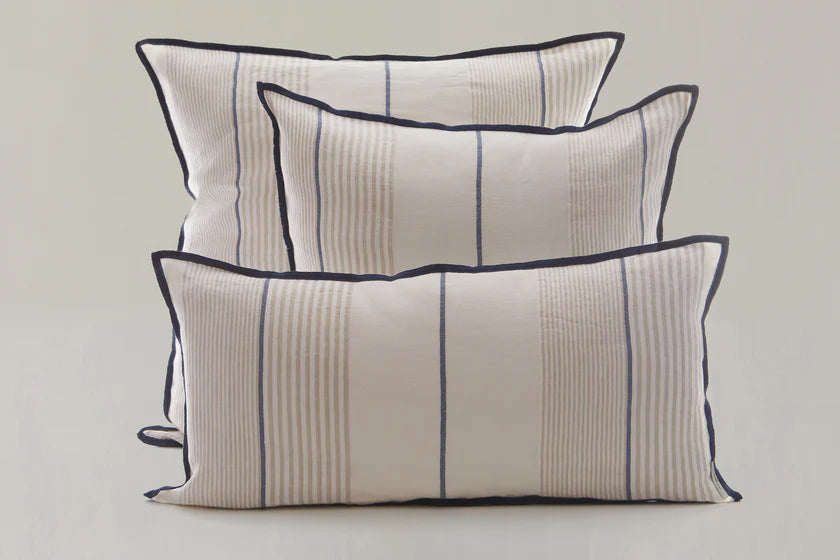 Cojin azul beige mix
