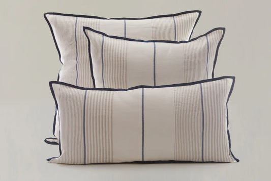 Cojin azul beige mix
